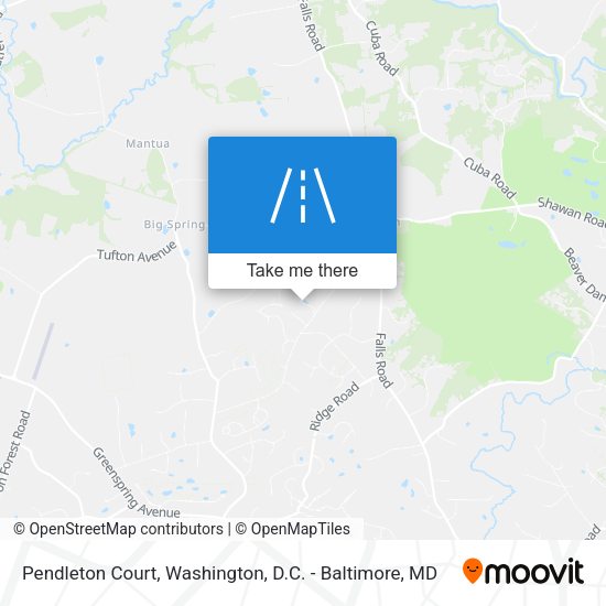 Mapa de Pendleton Court