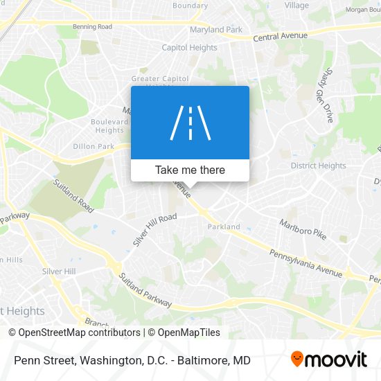 Mapa de Penn Street