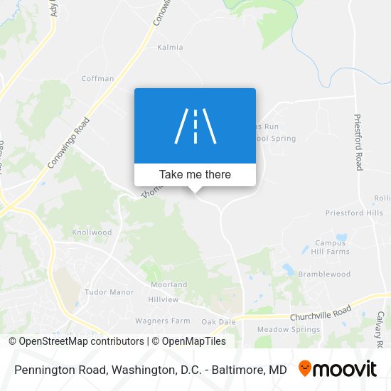 Mapa de Pennington Road