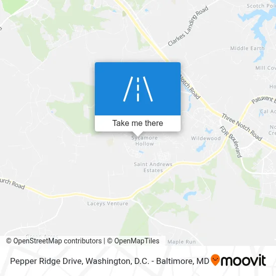 Pepper Ridge Drive map