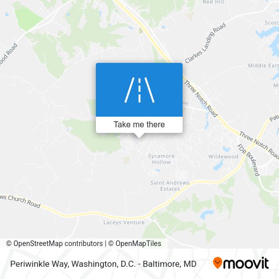 Periwinkle Way map