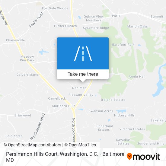 Persimmon Hills Court map