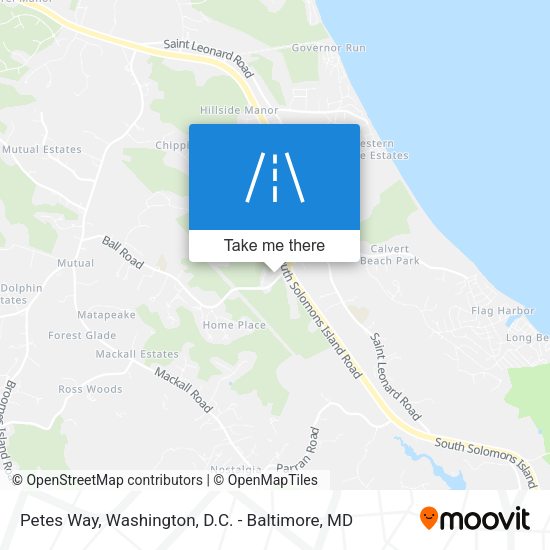 Petes Way map
