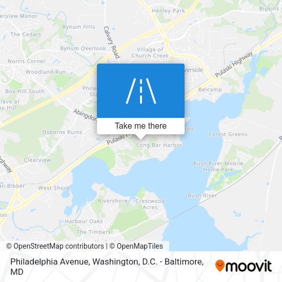Mapa de Philadelphia Avenue