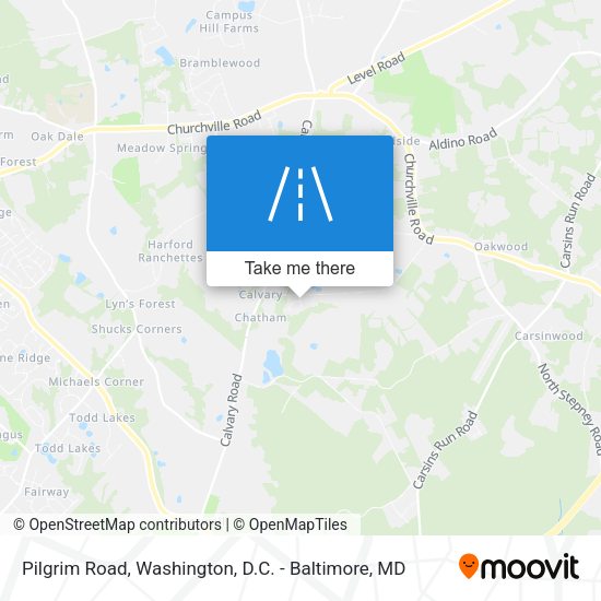 Pilgrim Road map