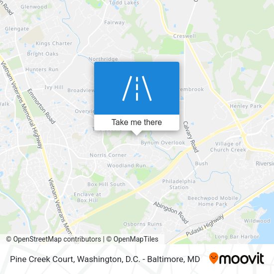 Mapa de Pine Creek Court