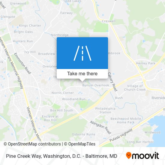 Mapa de Pine Creek Way
