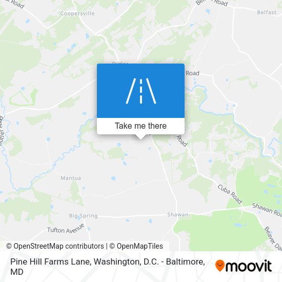 Mapa de Pine Hill Farms Lane