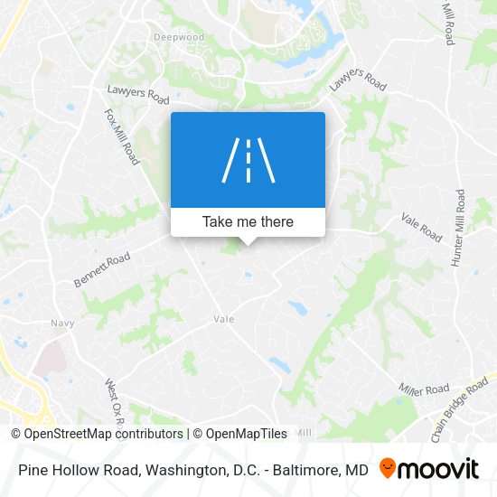 Pine Hollow Road map