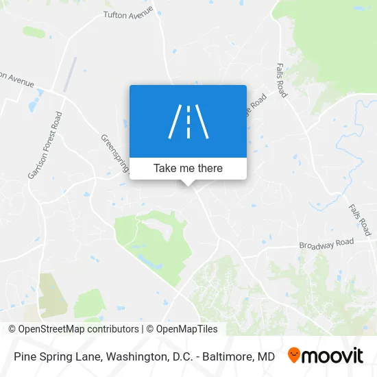 Pine Spring Lane map