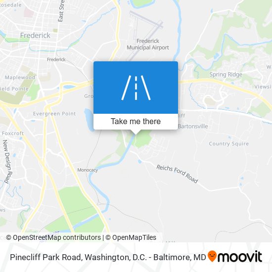 Pinecliff Park Road map