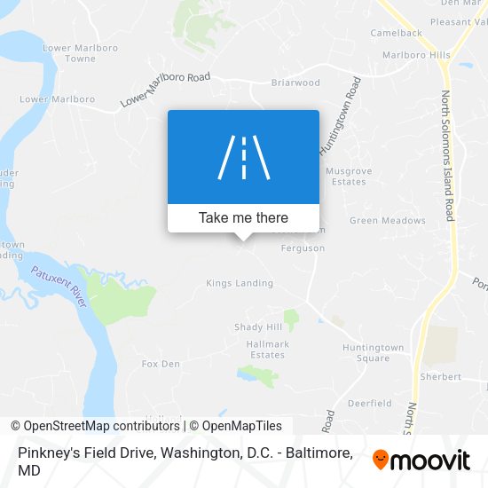 Pinkney's Field Drive map