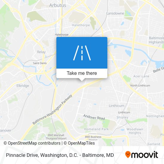 Pinnacle Drive map