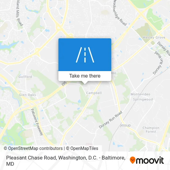 Pleasant Chase Road map