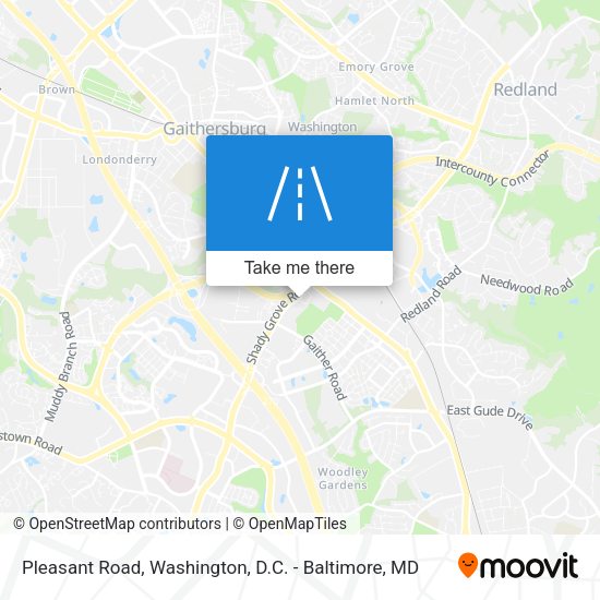 Pleasant Road map