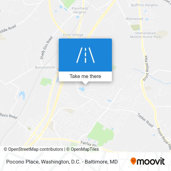 Pocono Place map