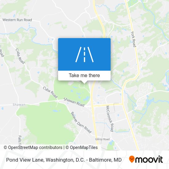 Pond View Lane map