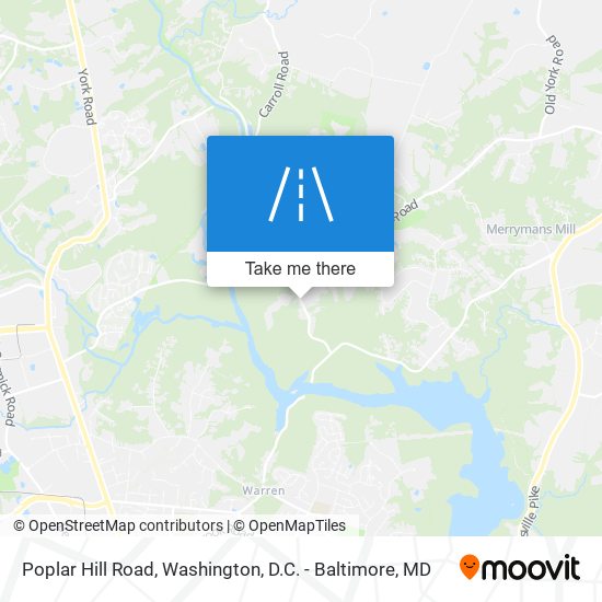 Mapa de Poplar Hill Road