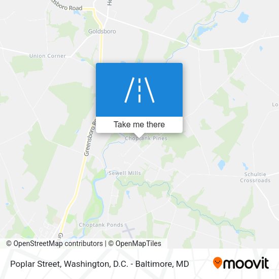 Poplar Street map