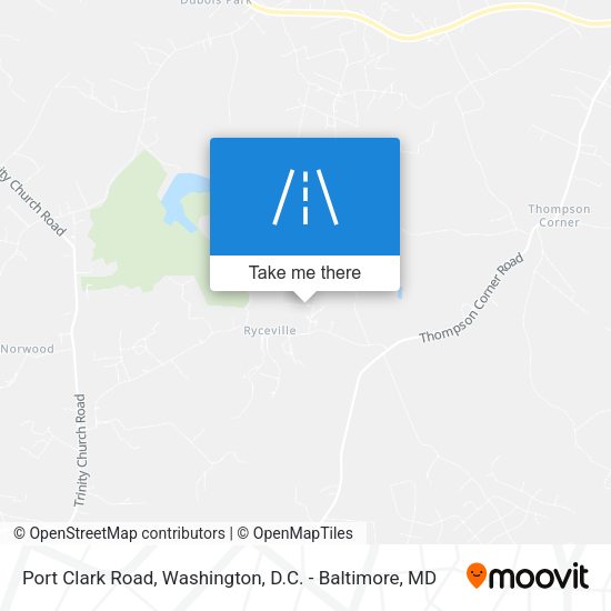 Port Clark Road map