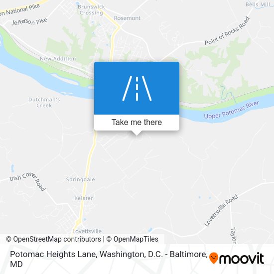 Mapa de Potomac Heights Lane