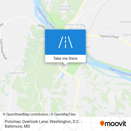 Mapa de Potomac Overlook Lane