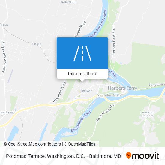 Mapa de Potomac Terrace