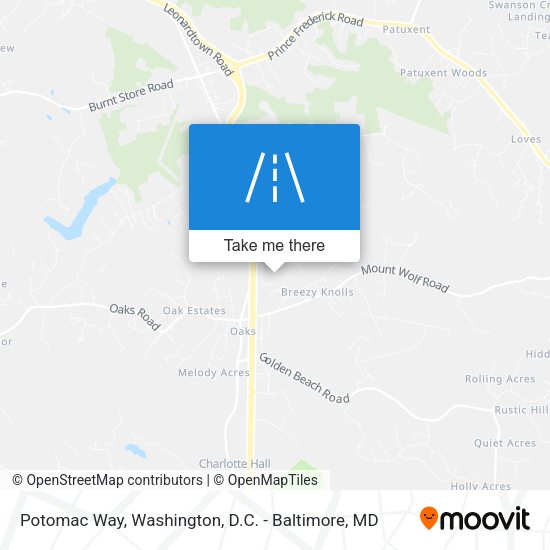 Mapa de Potomac Way