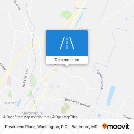 Preakness Place map