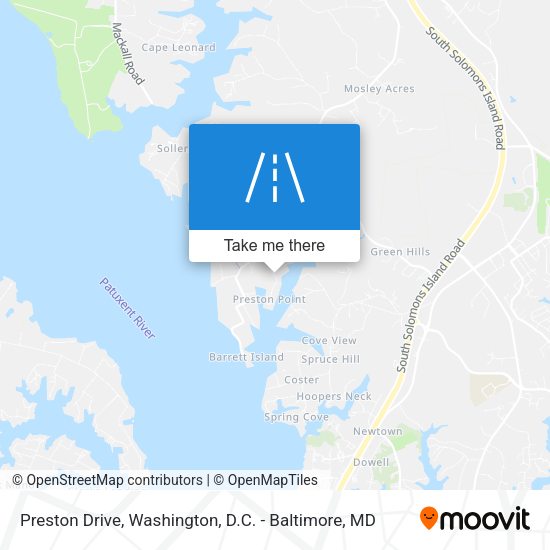 Preston Drive map