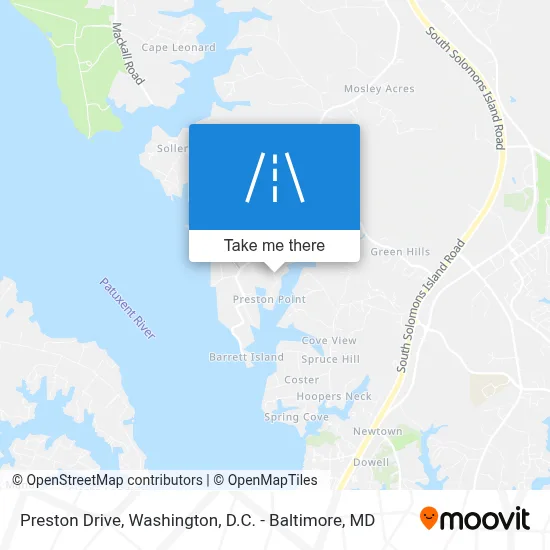 Preston Drive map