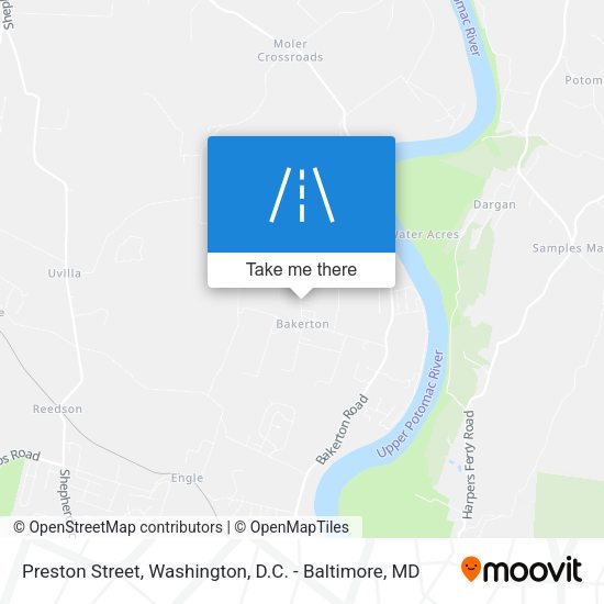 Preston Street map