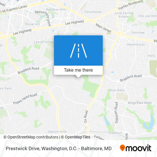 Prestwick Drive map