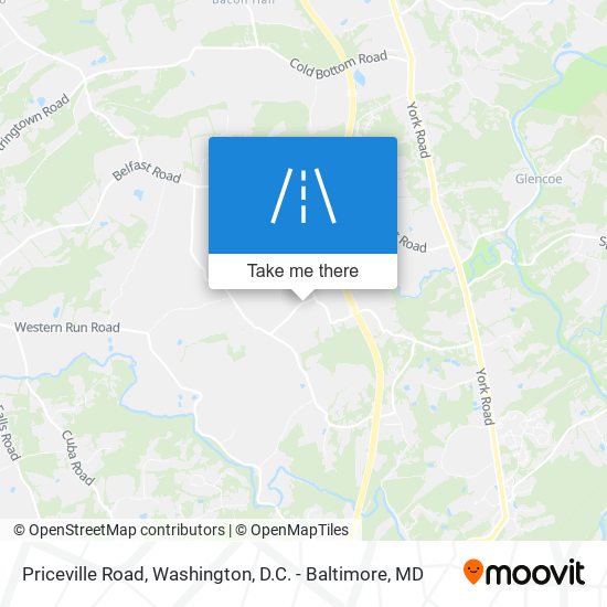 Priceville Road map