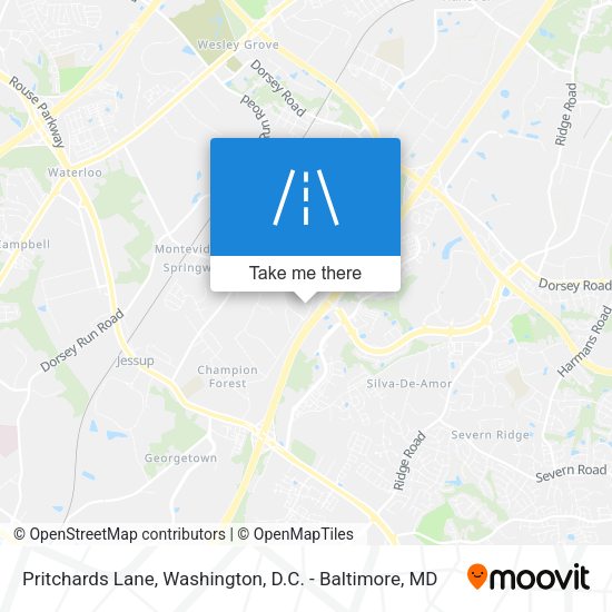 Pritchards Lane map