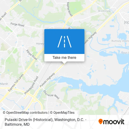 Pulaski Drive-In (Historical) map