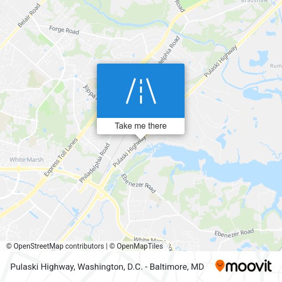 Pulaski Highway map