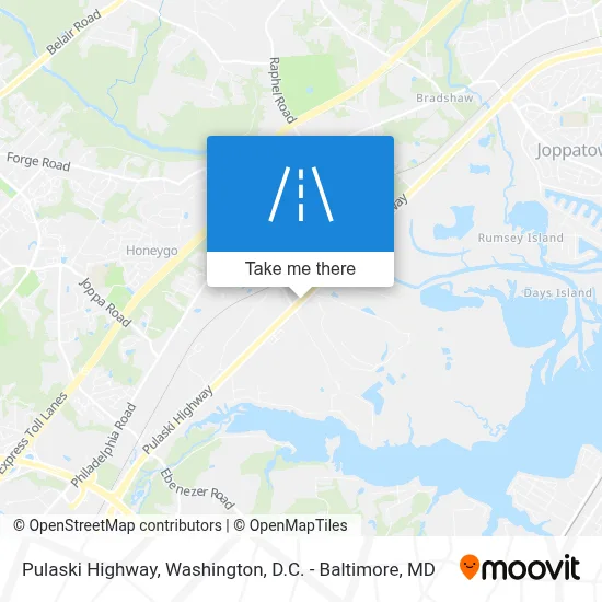 Pulaski Highway map