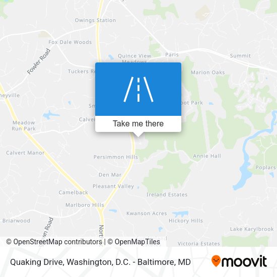 Quaking Drive map
