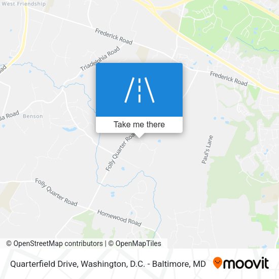 Mapa de Quarterfield Drive