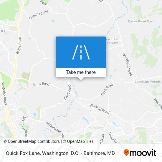 Quick Fox Lane map