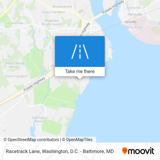 Racetrack Lane map