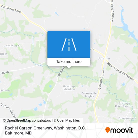 Rachel Carson Greenway map