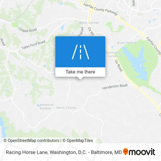 Racing Horse Lane map