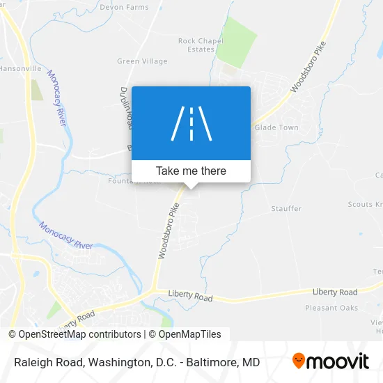 Raleigh Road map
