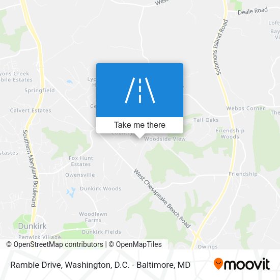 Ramble Drive map