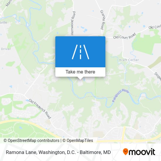 Ramona Lane map