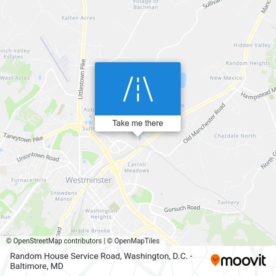 Mapa de Random House Service Road