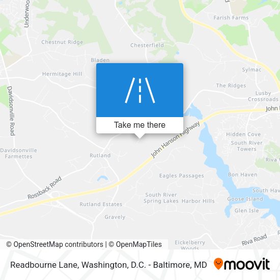 Readbourne Lane map