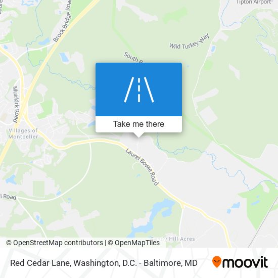 Red Cedar Lane map